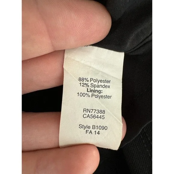 MADEWELL Fit And Flare A-line Dress Classic Modest in Black XS 2 MINT - Picture 6 of 9